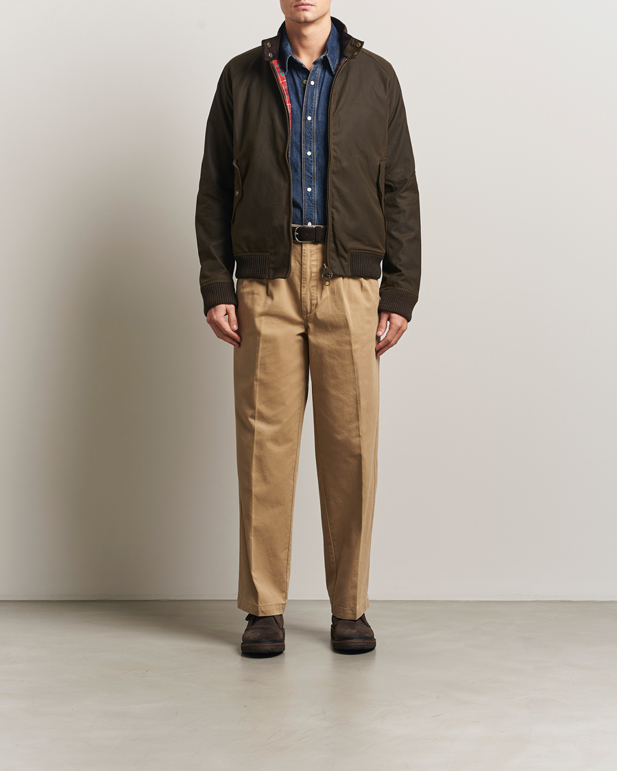 Hombres | Abrigos y chaquetas | Baracuta | Barbour x Porton Waxed Jacket Olive