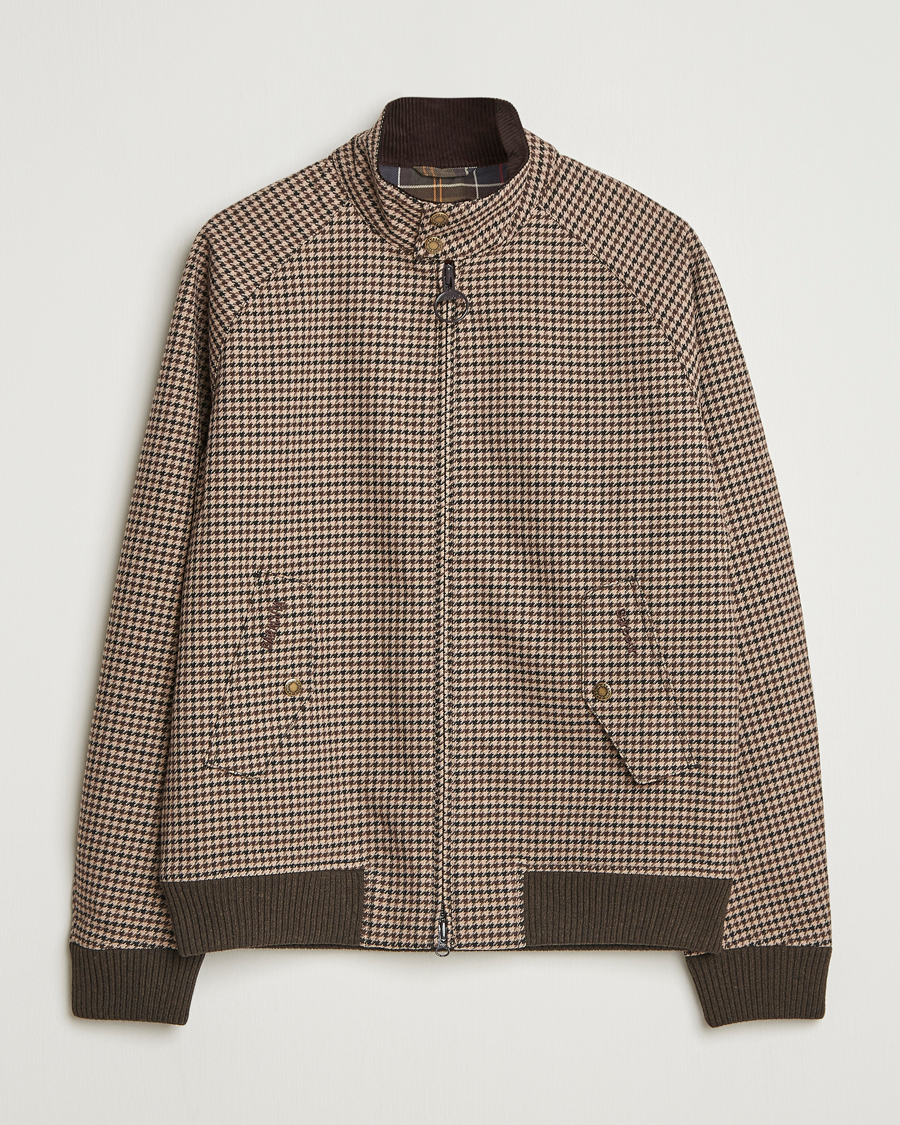 Hombres | Abrigos y chaquetas | Baracuta | Barbour x Porton Houndstooth Jacket Brown