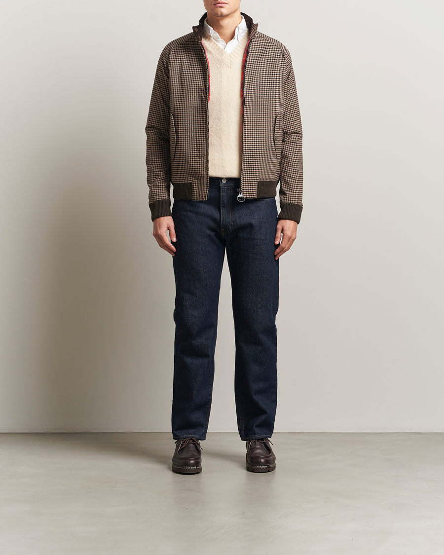 Hombres | Abrigos y chaquetas | Baracuta | Barbour x Porton Houndstooth Jacket Brown