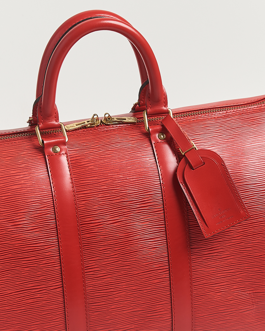 Hombres | Louis Vuitton Pre-Owned Keepall 45 Epi Leather Red | Louis Vuitton Pre-Owned | Keepall 45 Epi Leather Red