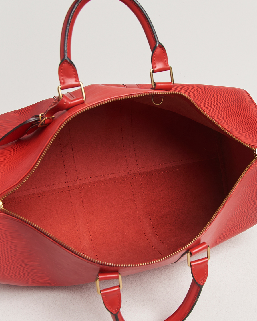 Hombres | Louis Vuitton Pre-Owned Keepall 45 Epi Leather Red | Louis Vuitton Pre-Owned | Keepall 45 Epi Leather Red