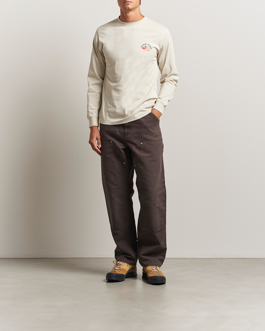 Hombres | Camisetas | Snow Peak | Graphic Long Sleeve T-Shirt Ivory