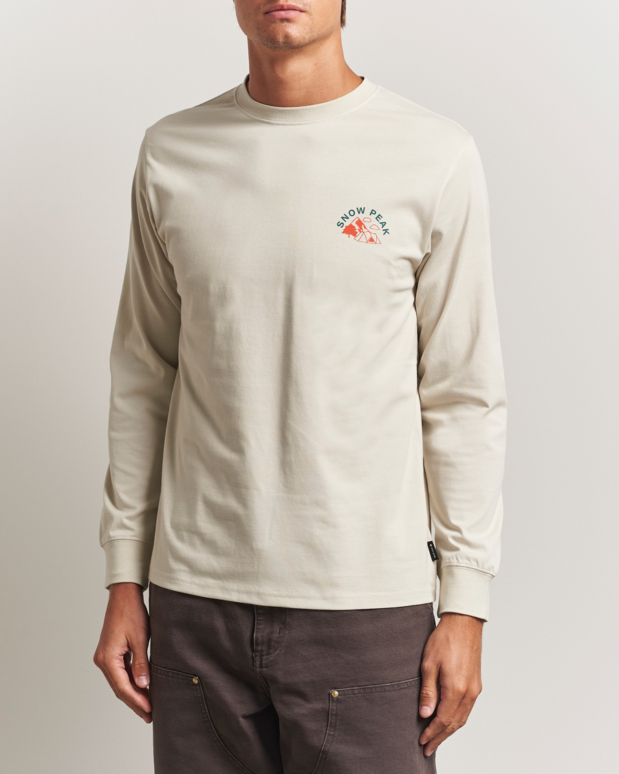 Hombres | Camisetas | Snow Peak | Graphic Long Sleeve T-Shirt Ivory
