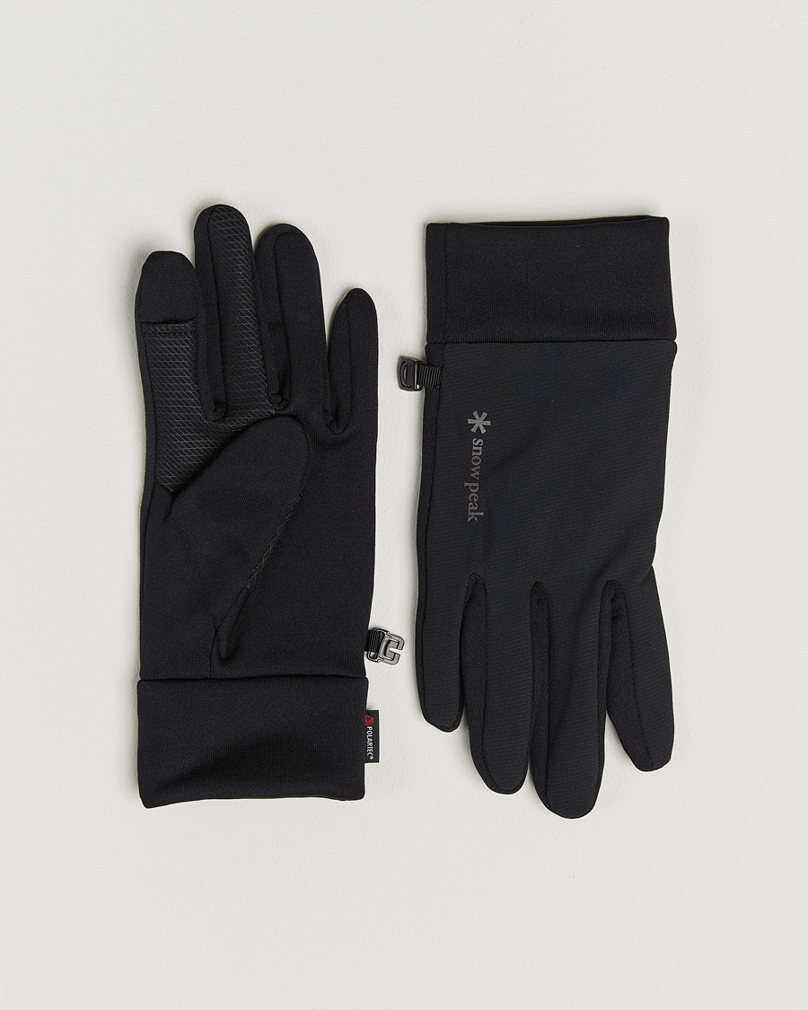 Hombres | Guantes | Snow Peak | Polartec Stretch Gloves Black