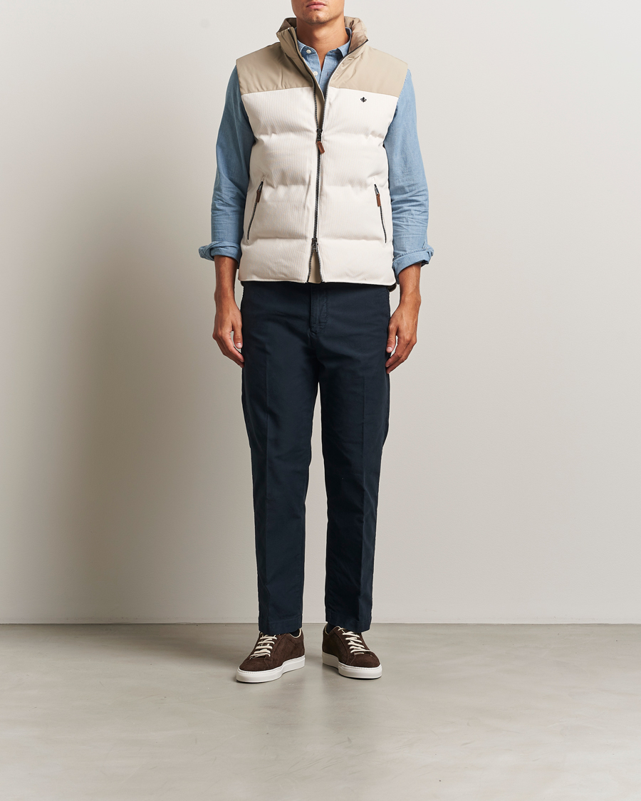 Hombres | Chalecos | Morris | Catton Puffer Vest Off White