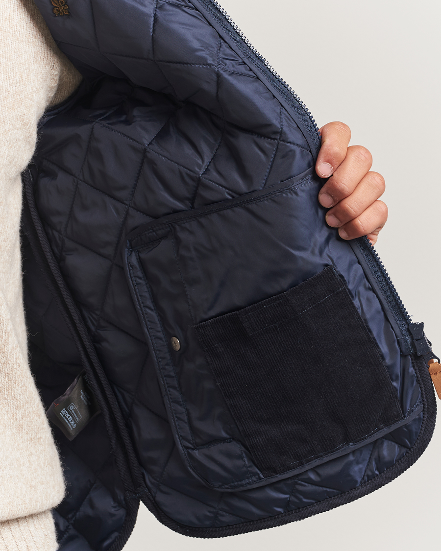 Hombres | Chalecos | Morris | Teddy Quilted Vest Navy