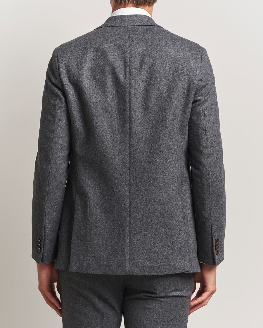 Hombres | Blazers | Morris | Flannel Wool Blazer Grey