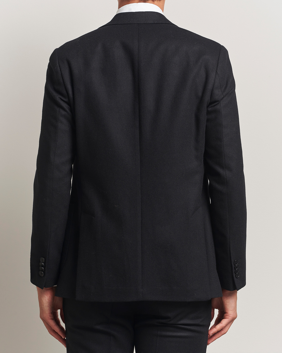 Hombres | Blazers | Morris | Flannel Wool Blazer Black