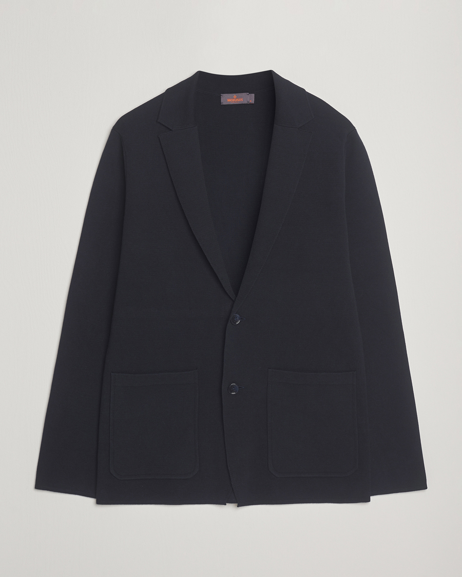 Hombres | Blazers | Morris | Jake Knitted Blazer Old Blue
