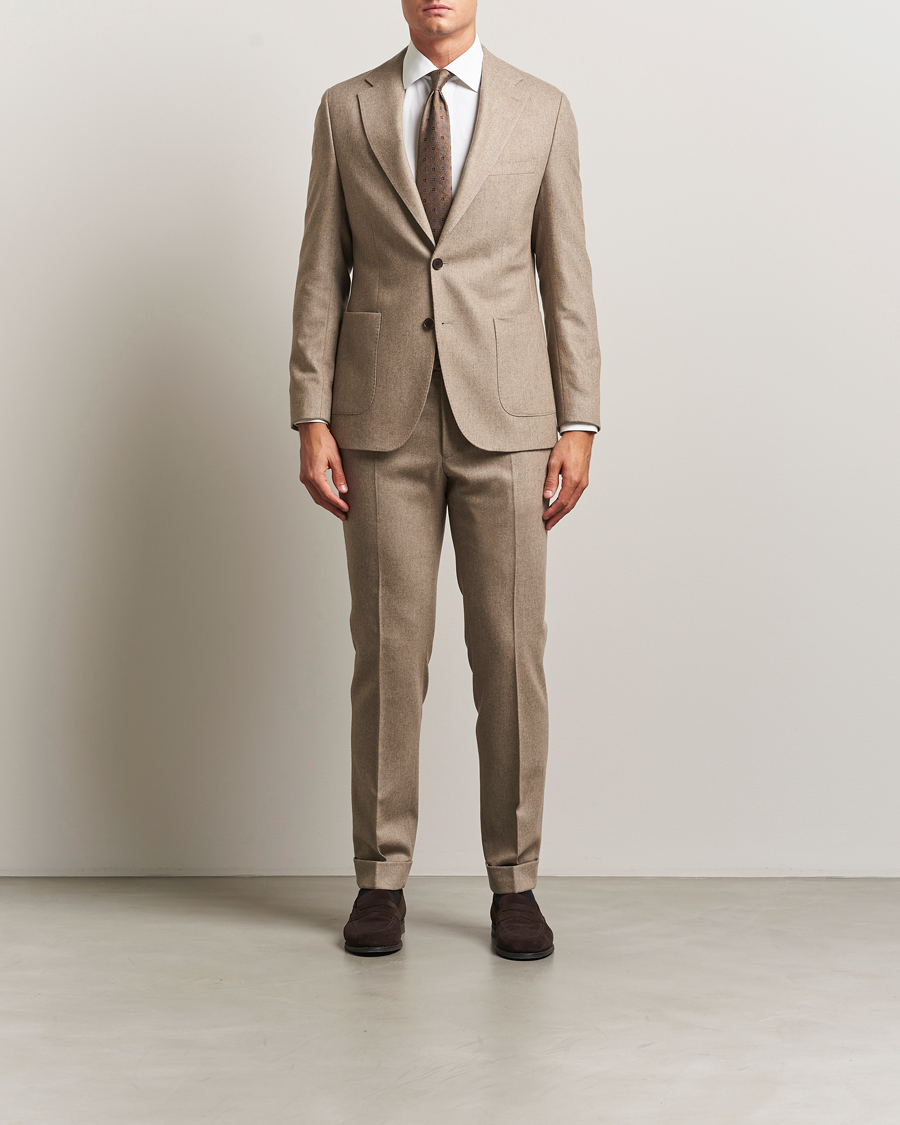 Hombres | Pantalones | Morris | Jack Flannel Trousers Khaki