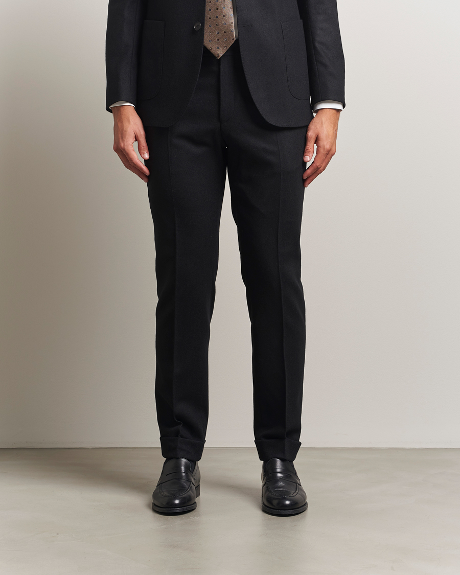 Hombres | Pantalones | Morris | Jack Flannel Trousers Black