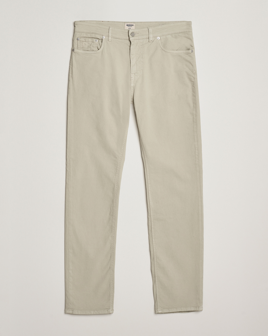 Hombres | Pantalones | Morris | James Brushed 5-Pocket Pants Khaki