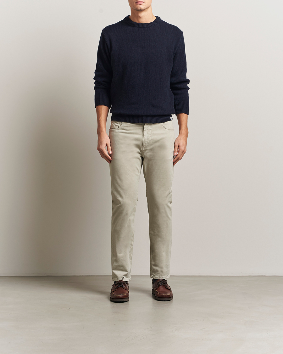 Hombres | Pantalones | Morris | James Brushed 5-Pocket Pants Khaki