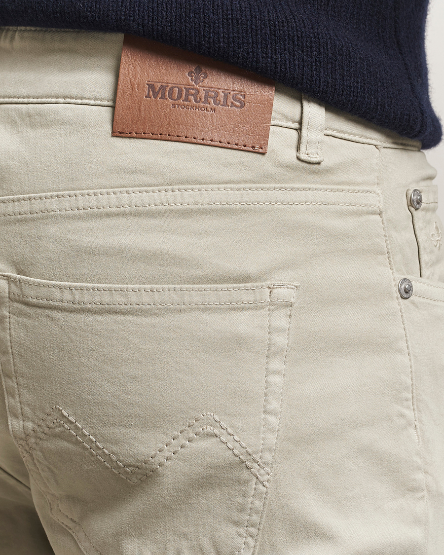 Hombres | Pantalones | Morris | James Brushed 5-Pocket Pants Khaki