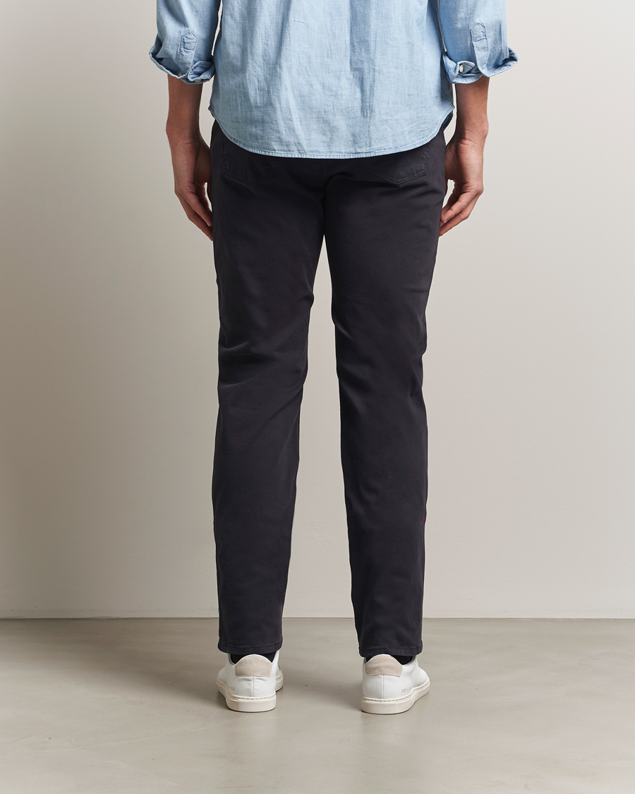 Hombres | Pantalones | Morris | James Brushed 5-Pocket Pants Blue