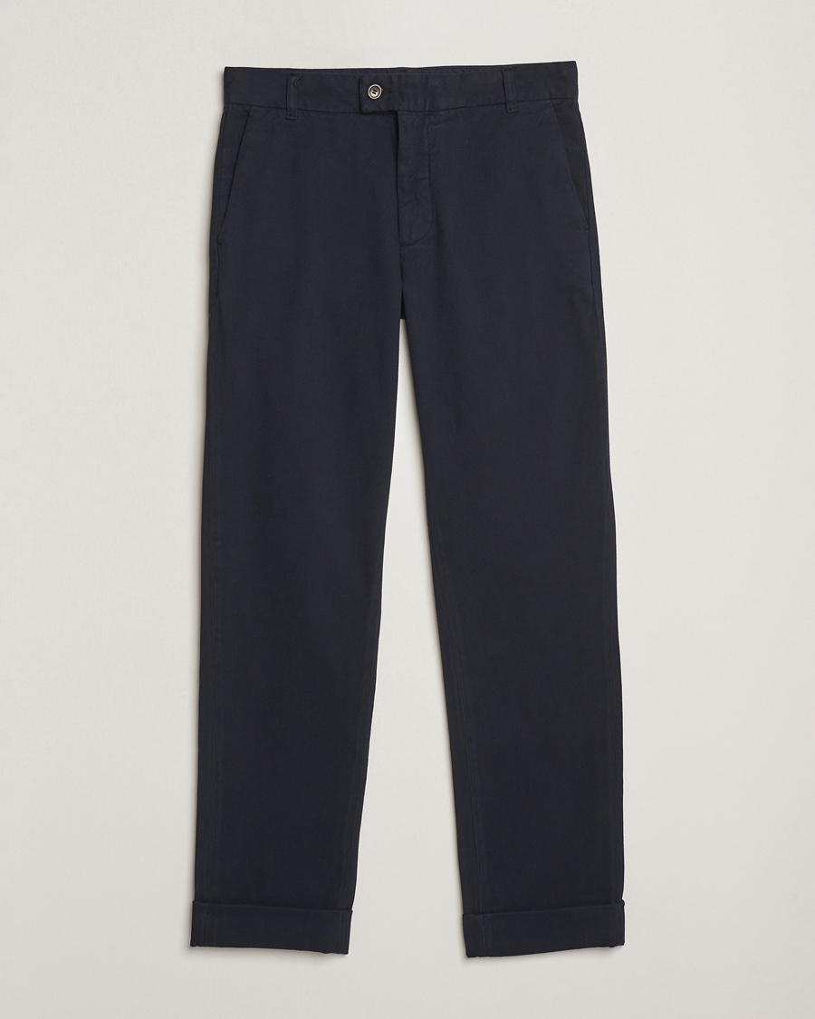Hombres | Pantalones | Morris | Jack Soft Twill Trousers Blue