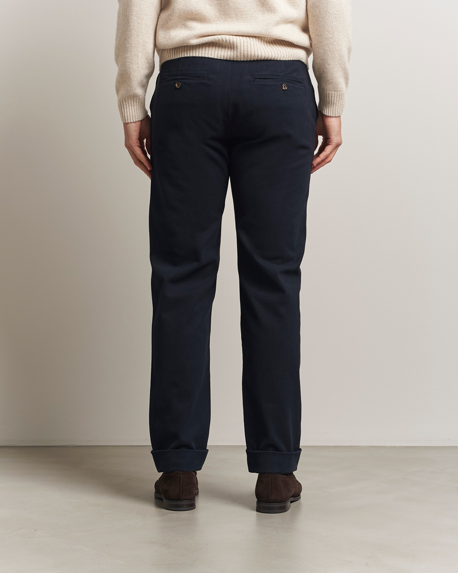 Hombres | Pantalones | Morris | Jack Soft Twill Trousers Blue
