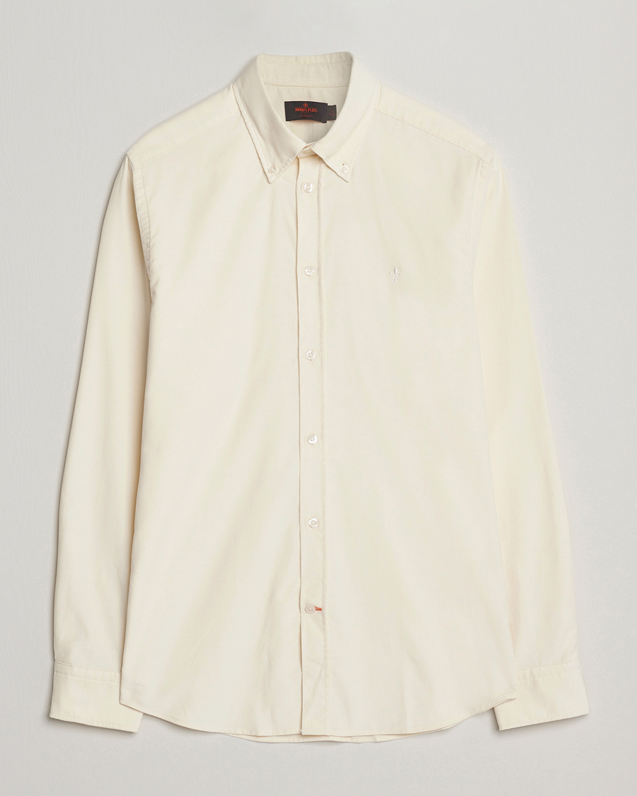 Hombres | Camisas | Morris | Douglas Corduroy Shirt Off White