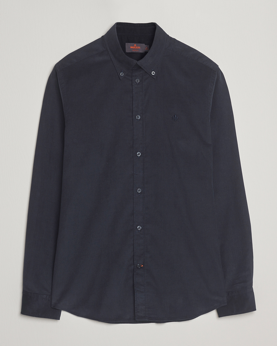 Hombres | Camisas | Morris | Douglas Corduroy Shirt Navy