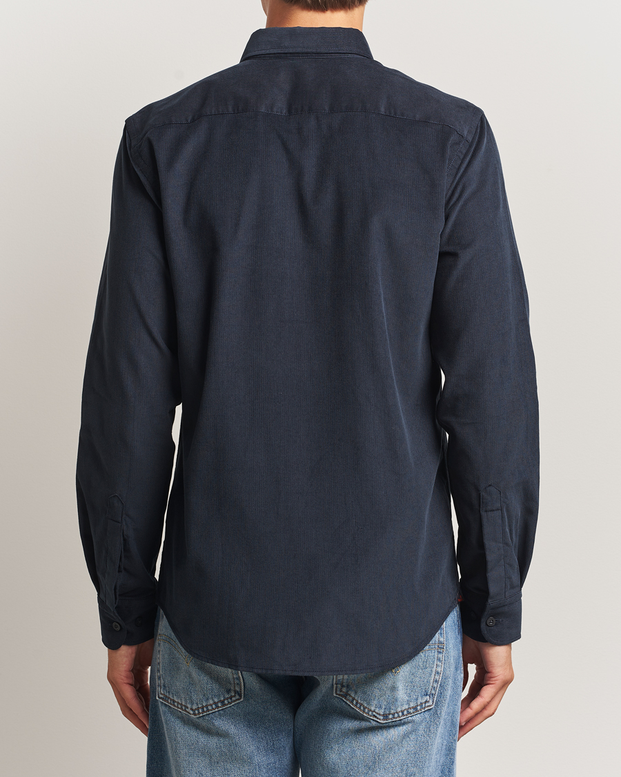 Hombres | Camisas | Morris | Douglas Corduroy Shirt Navy