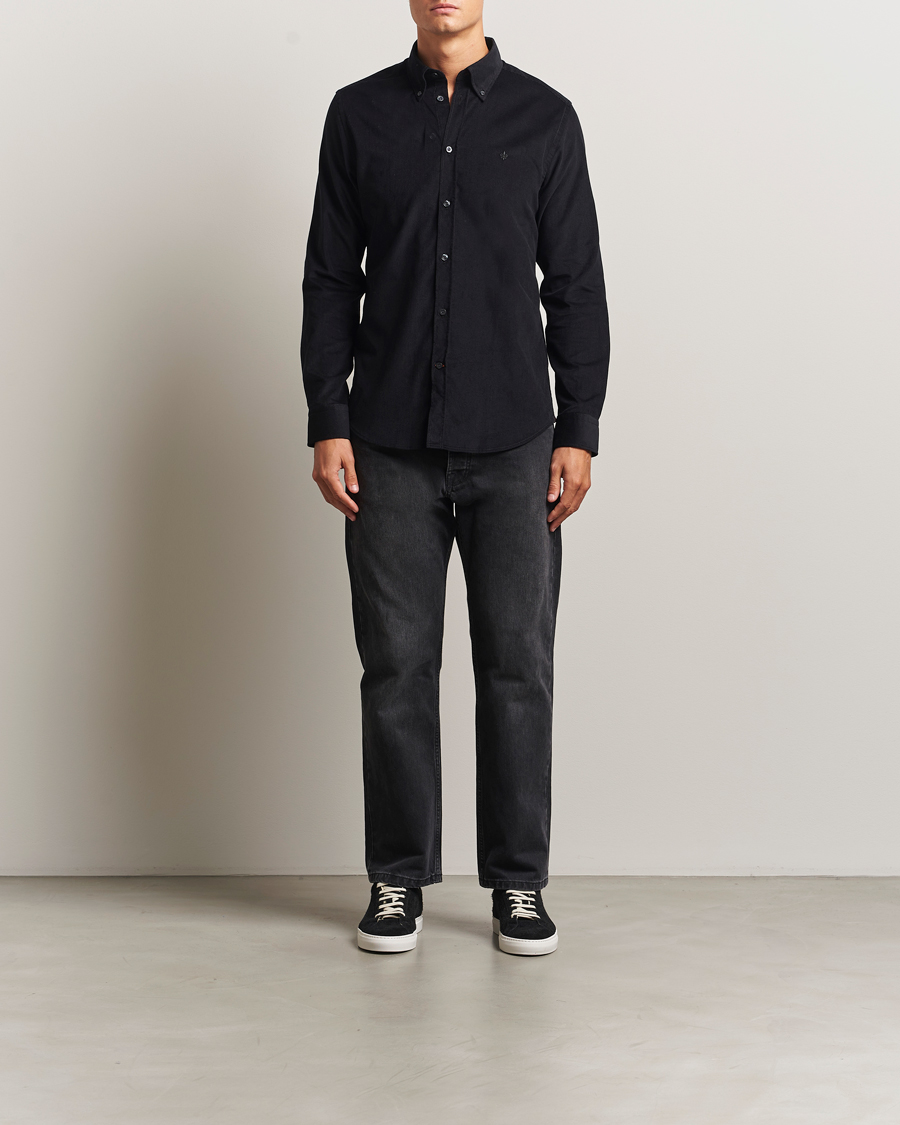 Hombres | Camisas | Morris | Douglas Corduroy Shirt Grey