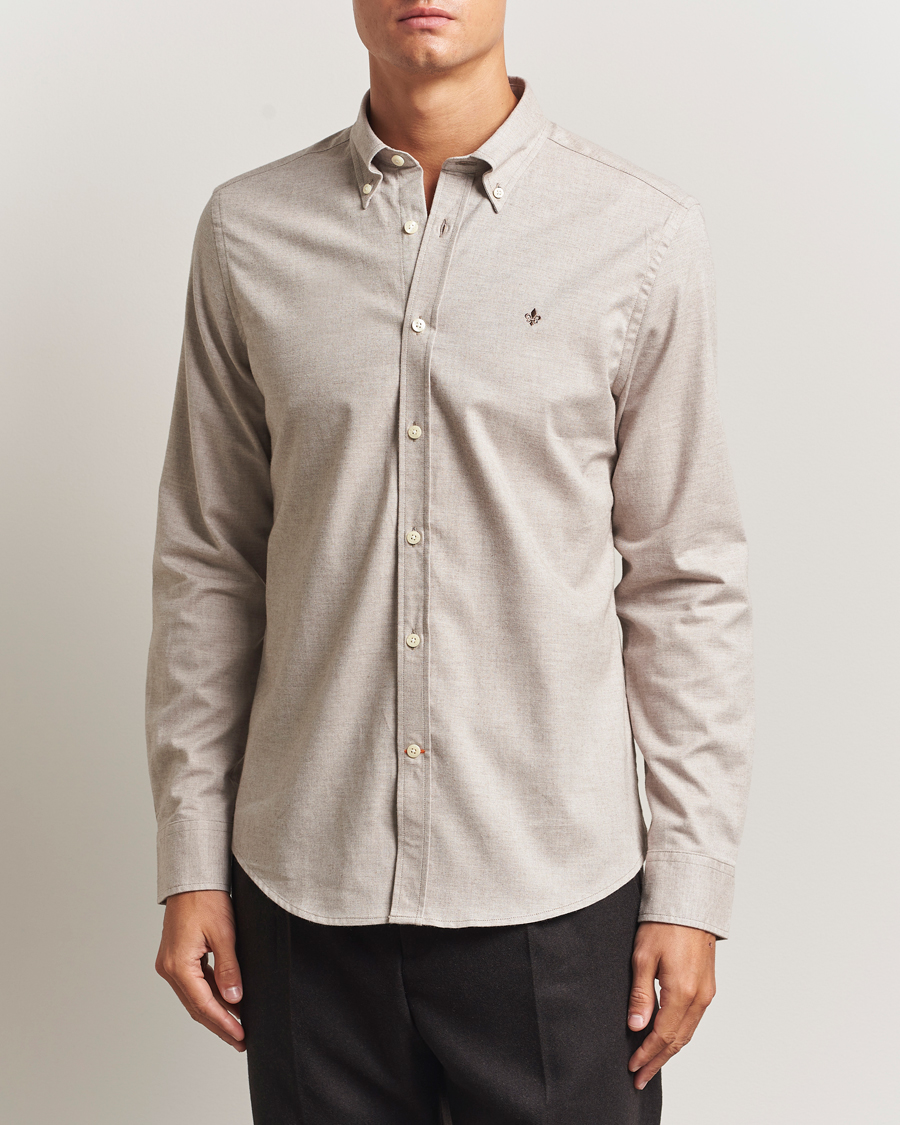 Hombres | Camisas | Morris | Watts Flannel Shirt Khaki