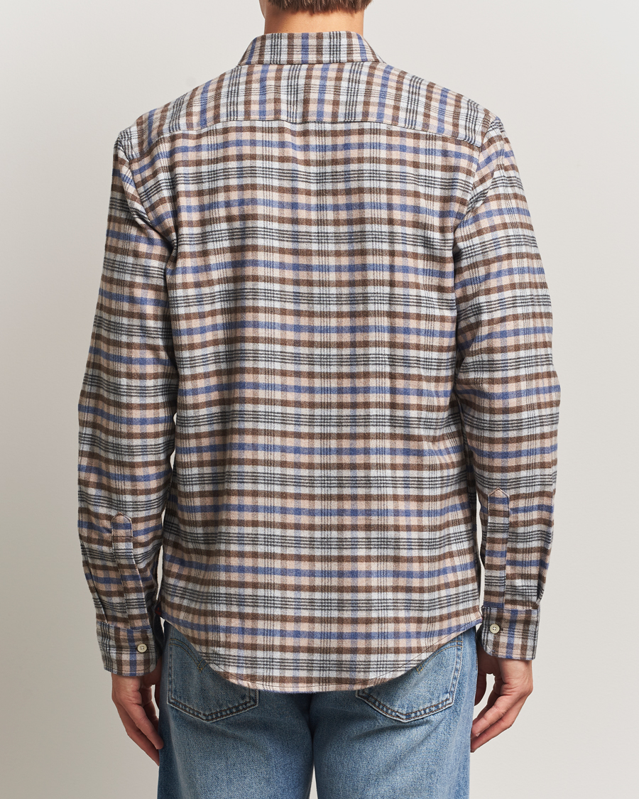 Hombres | Camisas | Morris | Flannel Check Shirt Brown