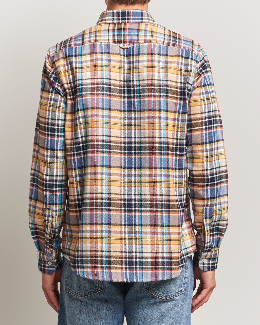 Hombres | Camisas | Morris | Happy Tartan Check Shirt Yellow