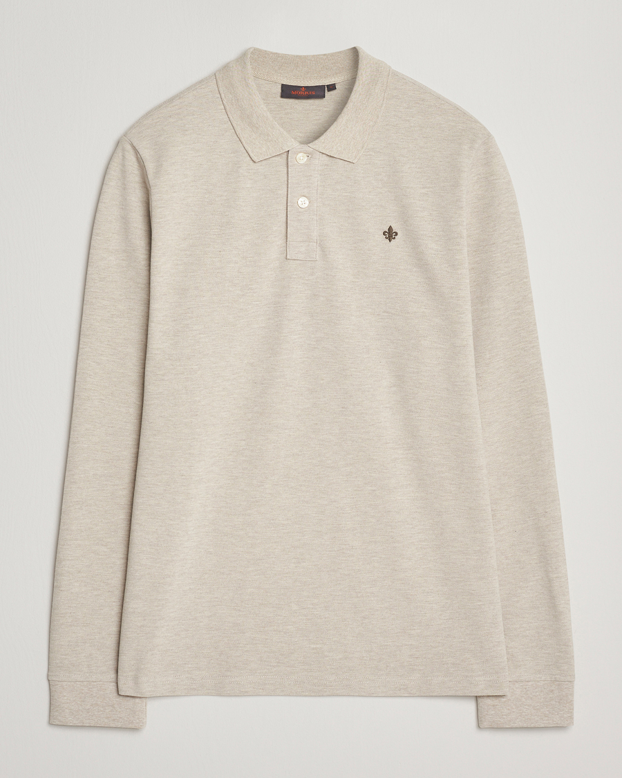 Hombres | Jerséis y prendas de punto | Morris | Camden Long Sleeve Polo Shirt Khaki