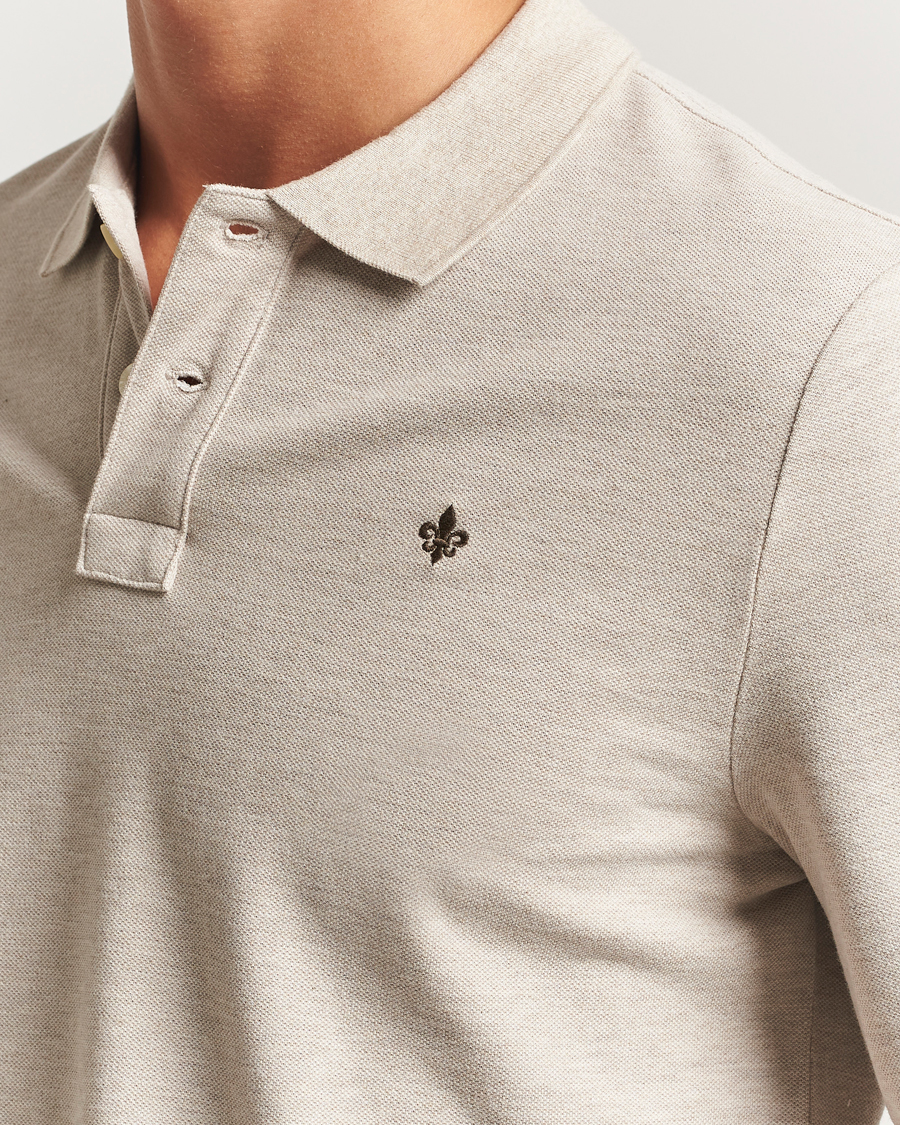 Hombres | Jerséis y prendas de punto | Morris | Camden Long Sleeve Polo Shirt Khaki