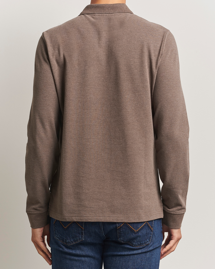 Hombres | Jerséis y prendas de punto | Morris | Camden Long Sleeve Polo Brown