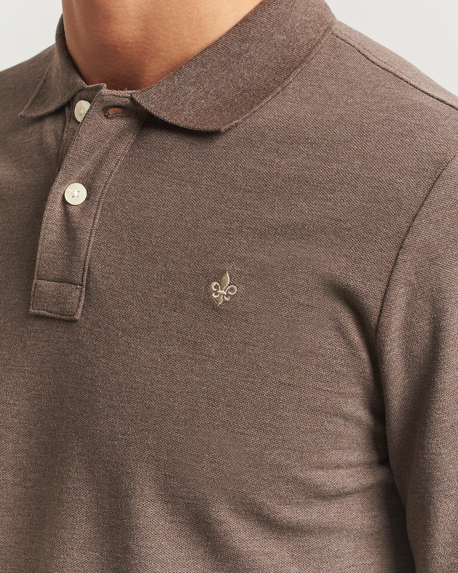 Hombres | Jerséis y prendas de punto | Morris | Camden Long Sleeve Polo Brown