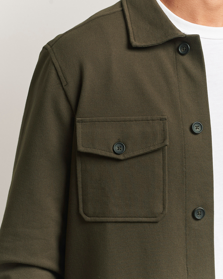 Hombres | Camisas | Morris | Andrew Jersey Overshirt Brown