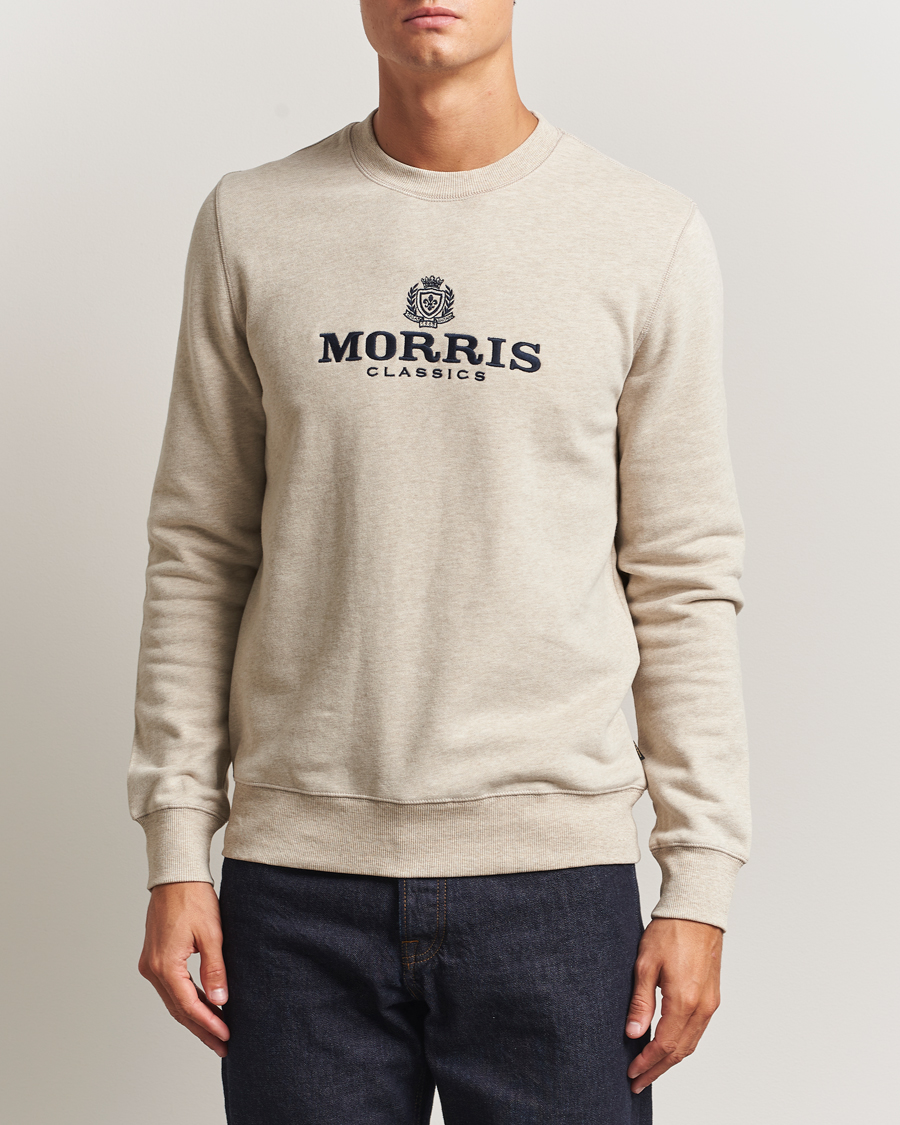 Hombres | Jerséis y prendas de punto | Morris | Brian Logo Sweatshirt Khaki