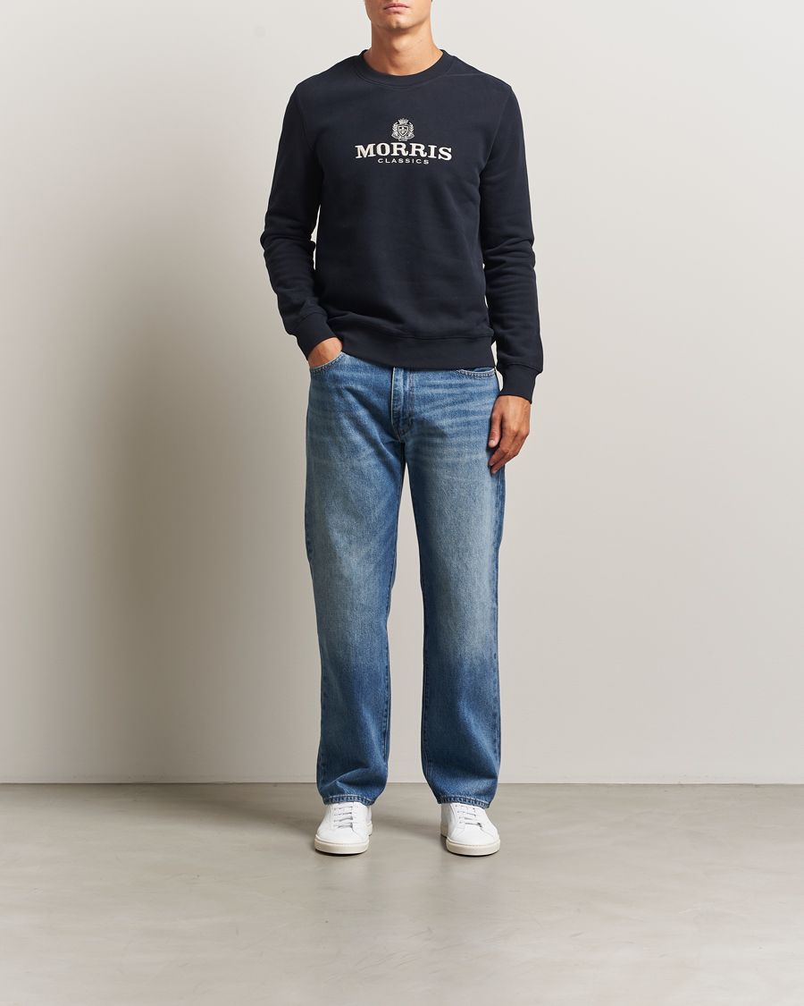 Hombres | Jerséis y prendas de punto | Morris | Brian Sweatshirt Old Blue