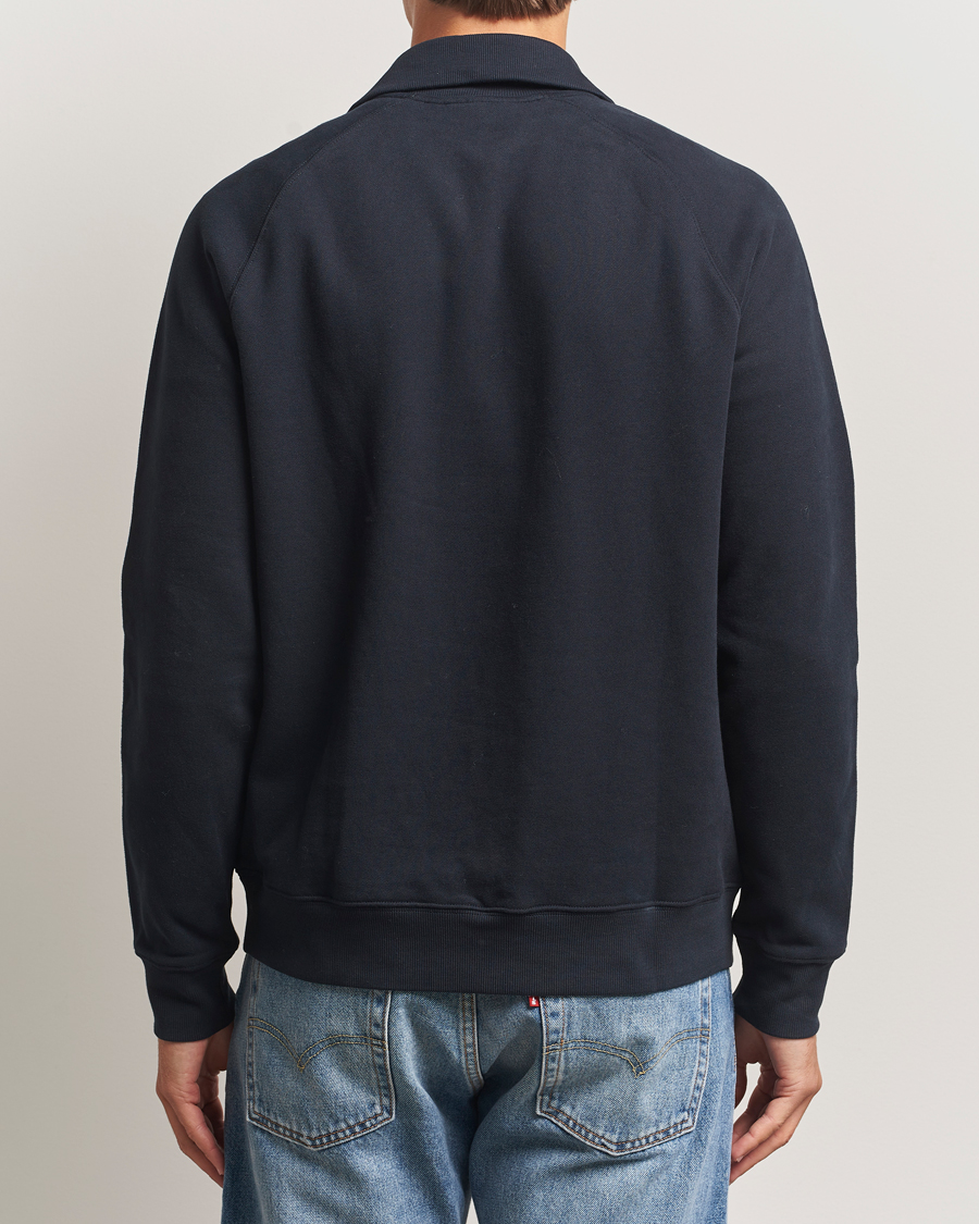 Hombres | Jerséis y prendas de punto | Morris | Maryon Half Zip Sweatshirt Old Blue