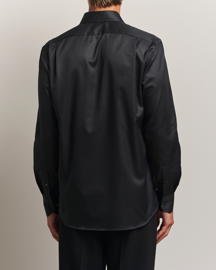 Hombres | Camisas | Stenströms | Regular Fit Shirt Black