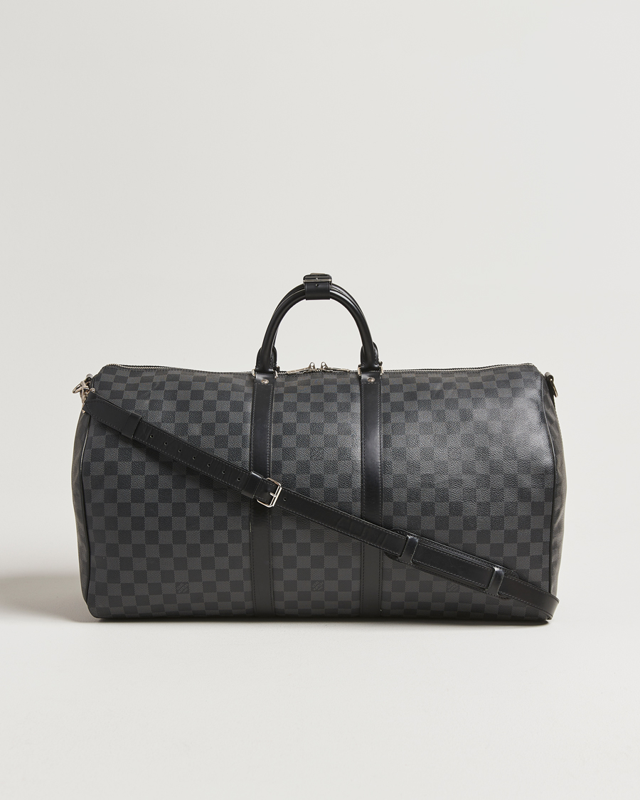 Hombres | Louis Vuitton Pre-Owned Keepall Bandoulière 55 Damier Graphite | Louis Vuitton Pre-Owned | Keepall Bandoulière 55 Damier Graphite