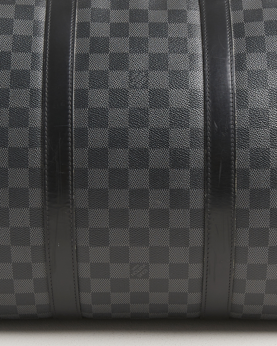 Hombres | Louis Vuitton Pre-Owned Keepall Bandoulière 55 Damier Graphite | Louis Vuitton Pre-Owned | Keepall Bandoulière 55 Damier Graphite