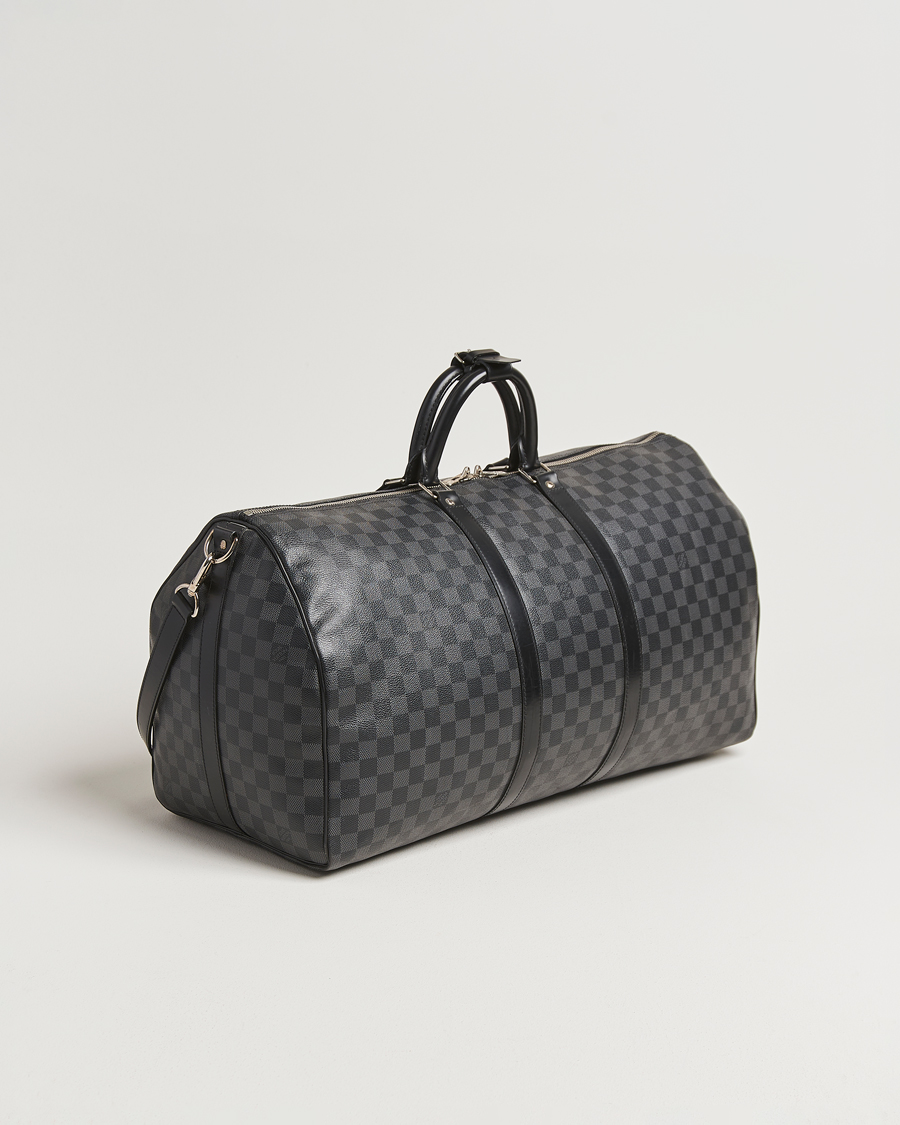 Hombres | Louis Vuitton Pre-Owned Keepall Bandoulière 55 Damier Graphite | Louis Vuitton Pre-Owned | Keepall Bandoulière 55 Damier Graphite