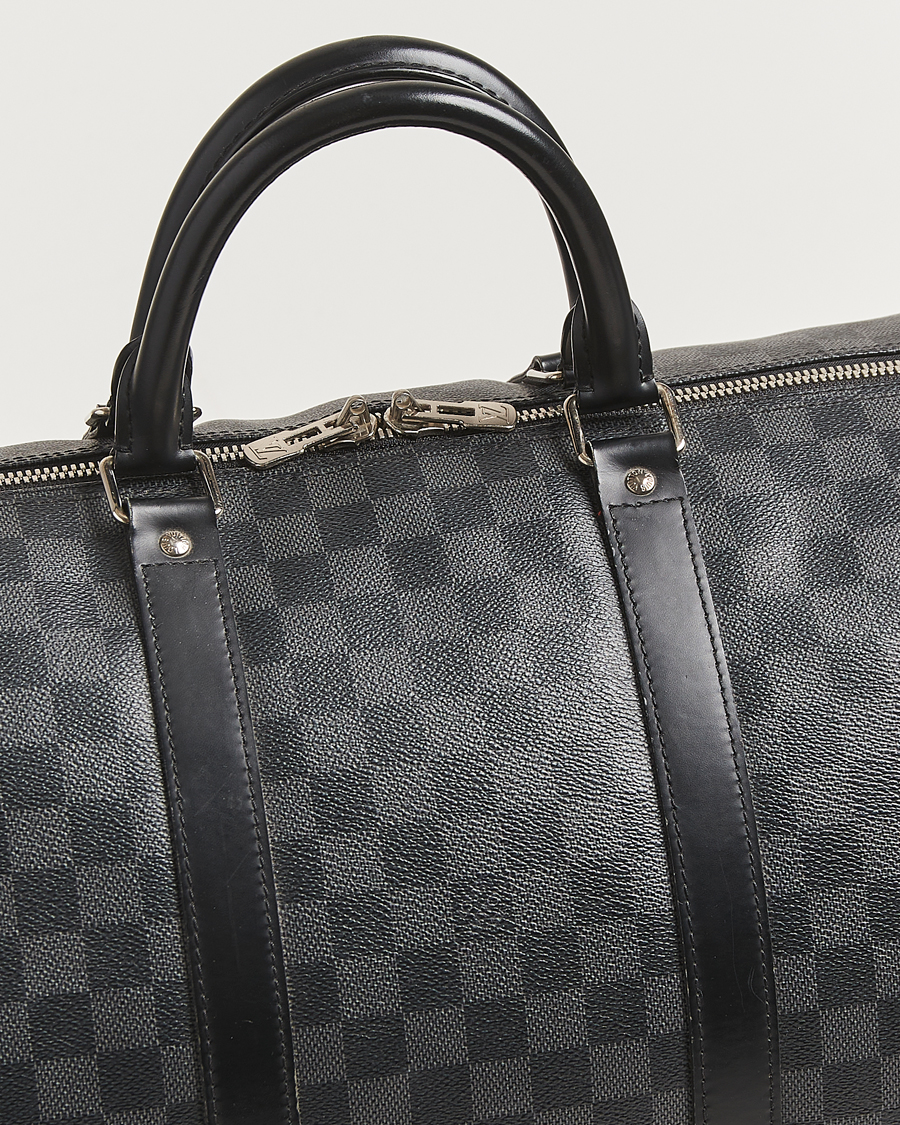 Hombres | Louis Vuitton Pre-Owned Keepall Bandoulière 55 Damier Graphite | Louis Vuitton Pre-Owned | Keepall Bandoulière 55 Damier Graphite