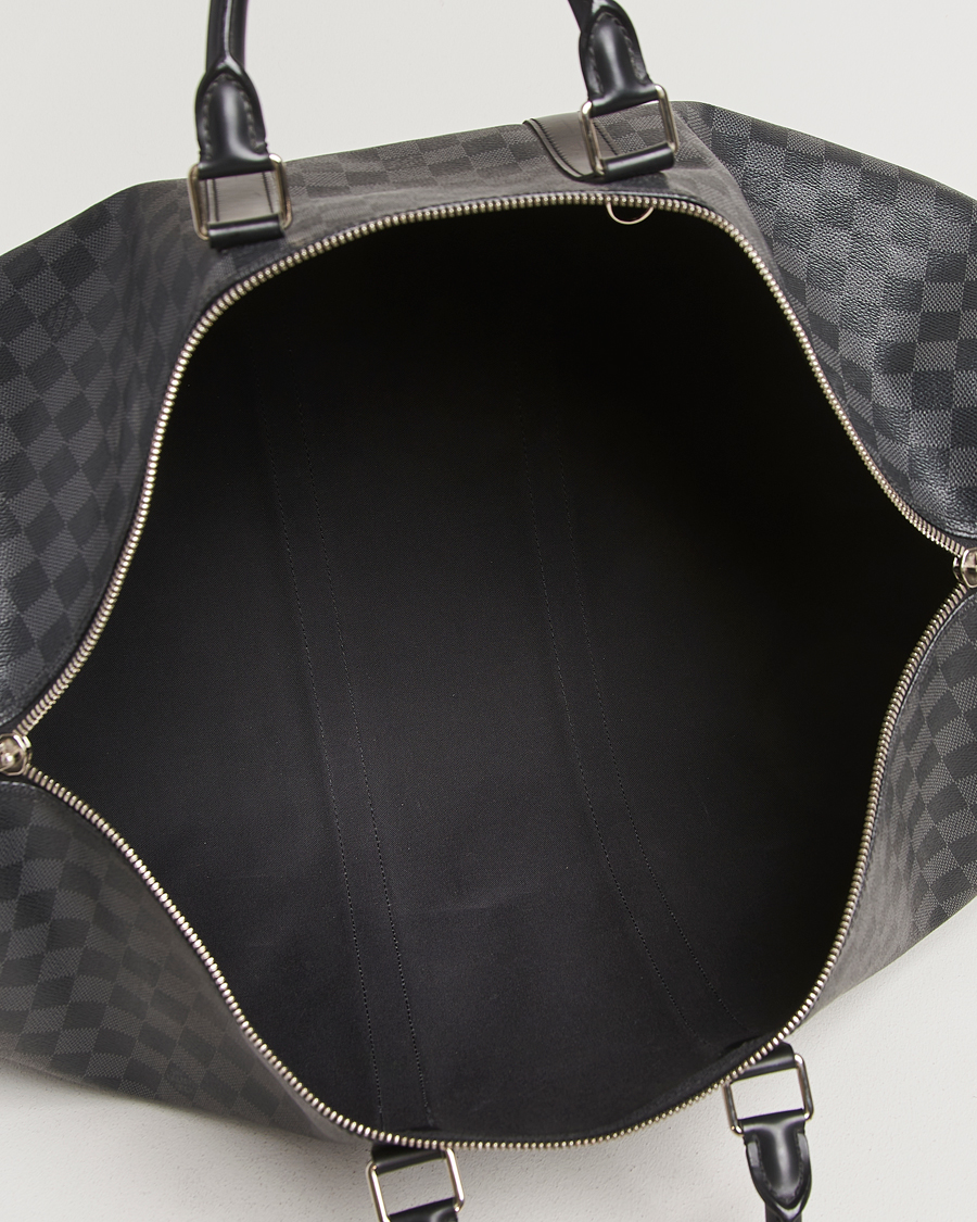 Hombres | Louis Vuitton Pre-Owned Keepall Bandoulière 55 Damier Graphite | Louis Vuitton Pre-Owned | Keepall Bandoulière 55 Damier Graphite
