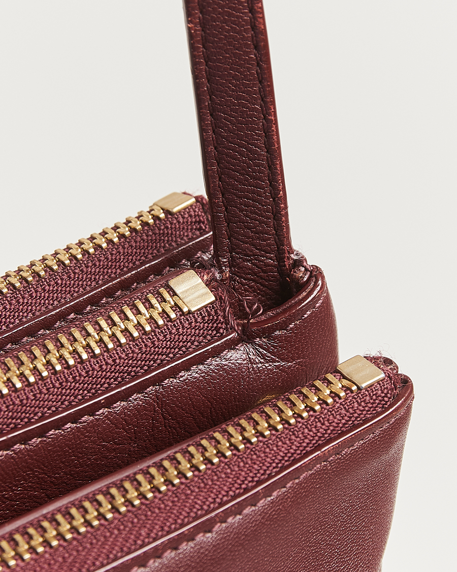 Hombres | Celine Pre-Owned Trio Bag Medium Bordeaux | Celine Pre-Owned | Trio Bag Medium Bordeaux
