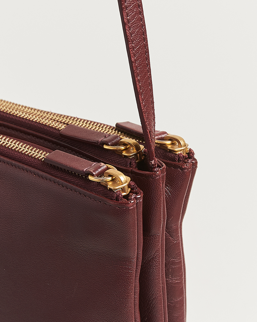 Hombres | Celine Pre-Owned Trio Bag Medium Bordeaux | Celine Pre-Owned | Trio Bag Medium Bordeaux