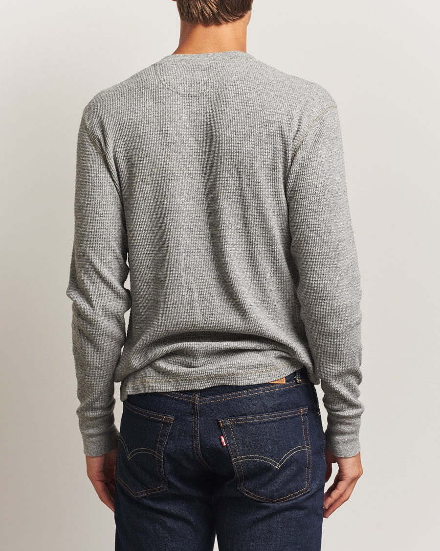Hombres | Jerséis y prendas de punto | RRL | Long Sleeve Henley Grey