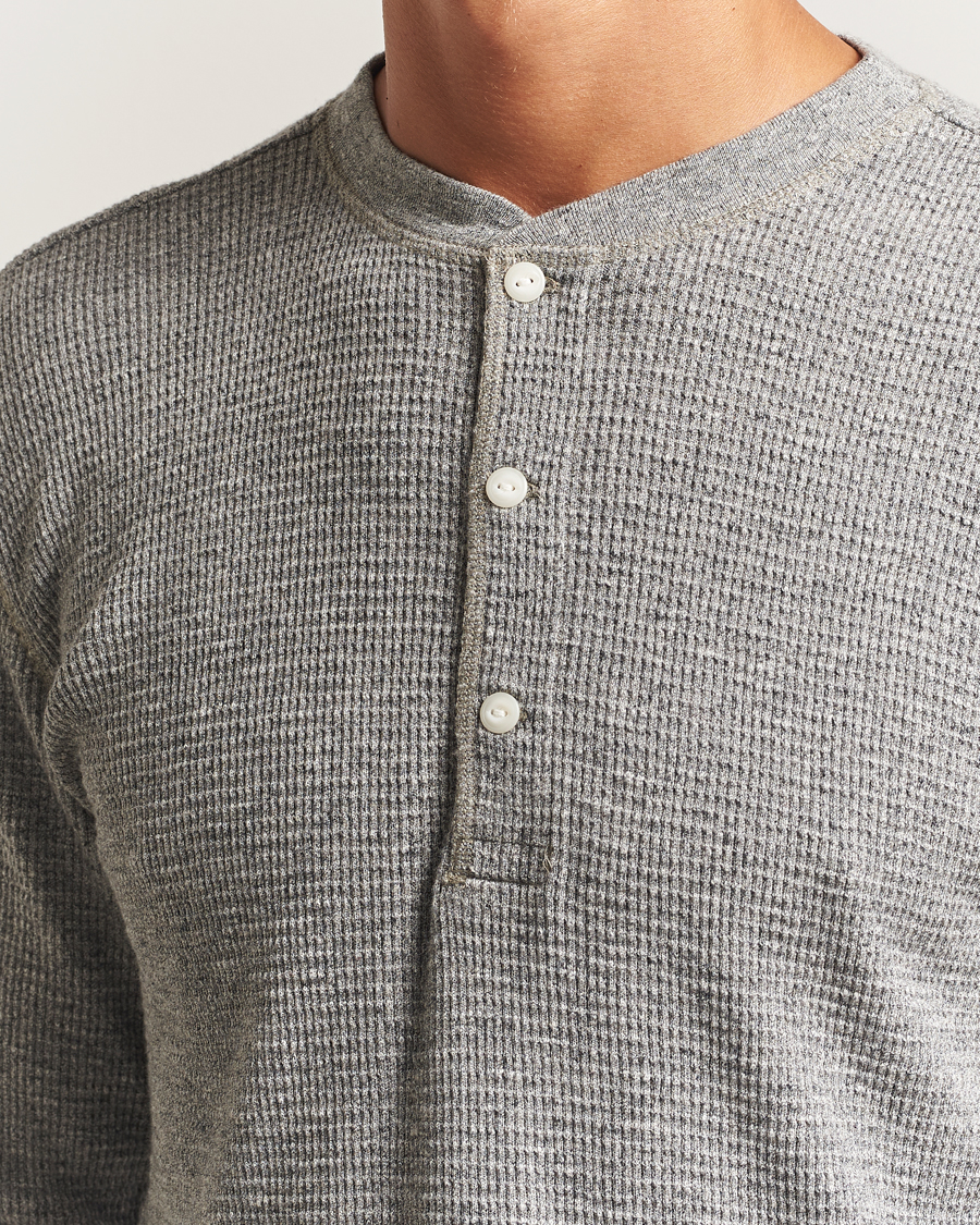 Hombres | Jerséis y prendas de punto | RRL | Long Sleeve Henley Grey