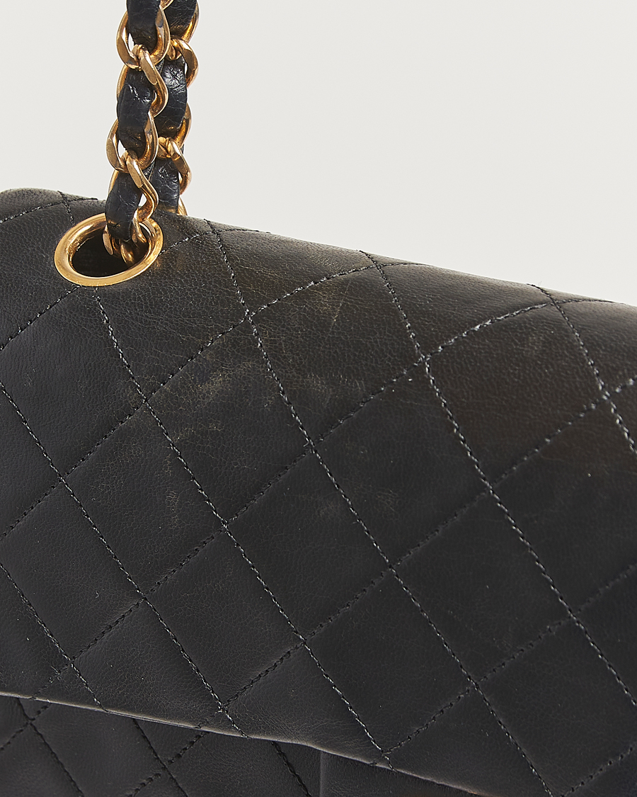 Hombres | Chanel Pre-Owned Classic Double Flap Small Lambskin  Black | Chanel Pre-Owned | Classic Double Flap Small Lambskin  Black