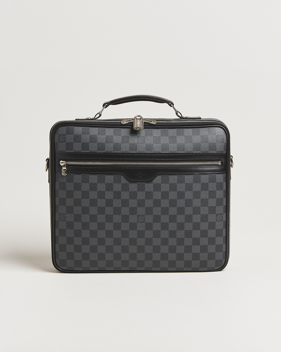 Hombres | Louis Vuitton Pre-Owned Steve Briefcase Damier Graphite | Louis Vuitton Pre-Owned | Steve Briefcase Damier Graphite