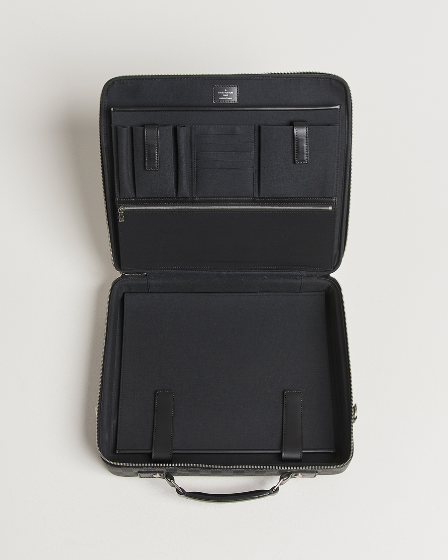 Hombres | Louis Vuitton Pre-Owned Steve Briefcase Damier Graphite | Louis Vuitton Pre-Owned | Steve Briefcase Damier Graphite