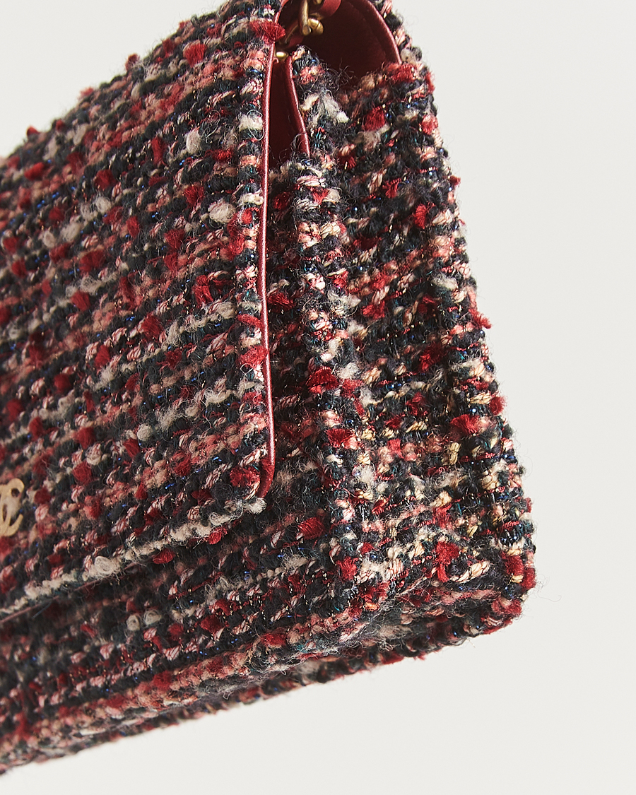 Hombres | Pre-Owned & Vintage Bags | Chanel Pre-Owned | Tweed Wallet On Chain Red